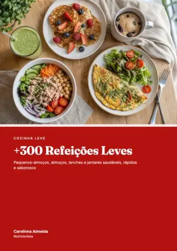 Capa do e-book +300 Refeições Leves