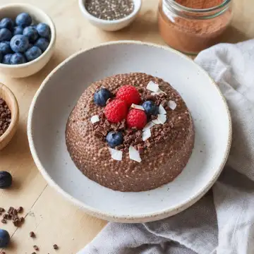 Pudim de Chia com Cacau